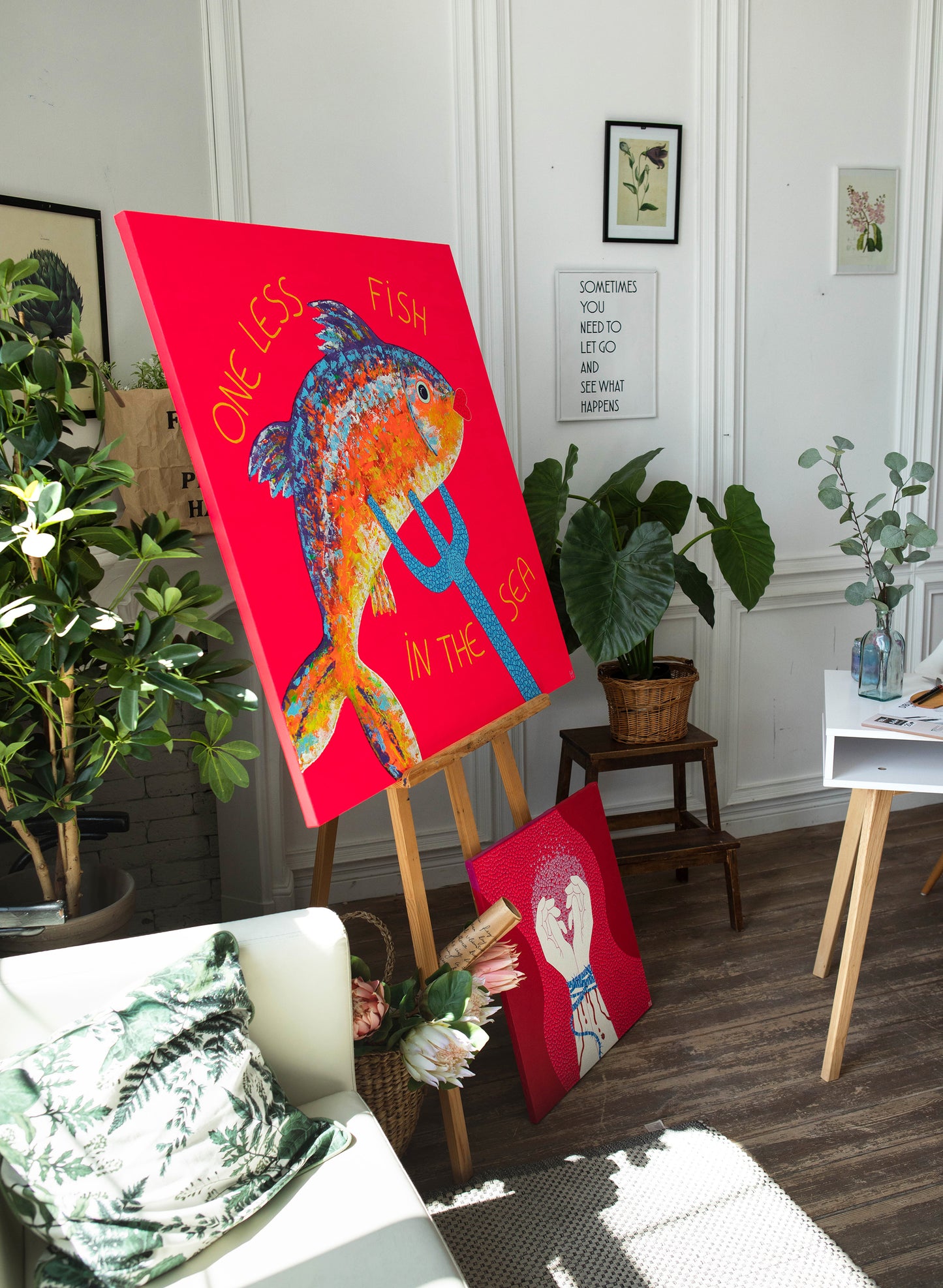 Original Painting "One Less Fish in The Sea"