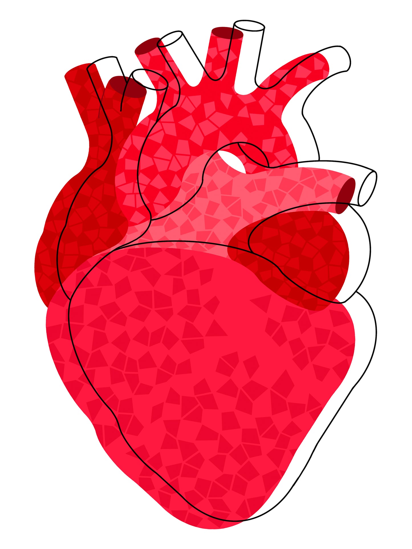 Print "Apple Heart with Silhouette"