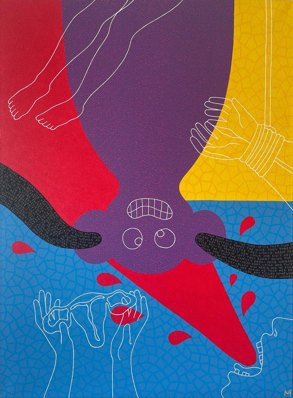 Original Painting "See Evil, Hear Evil, Speak Evil"