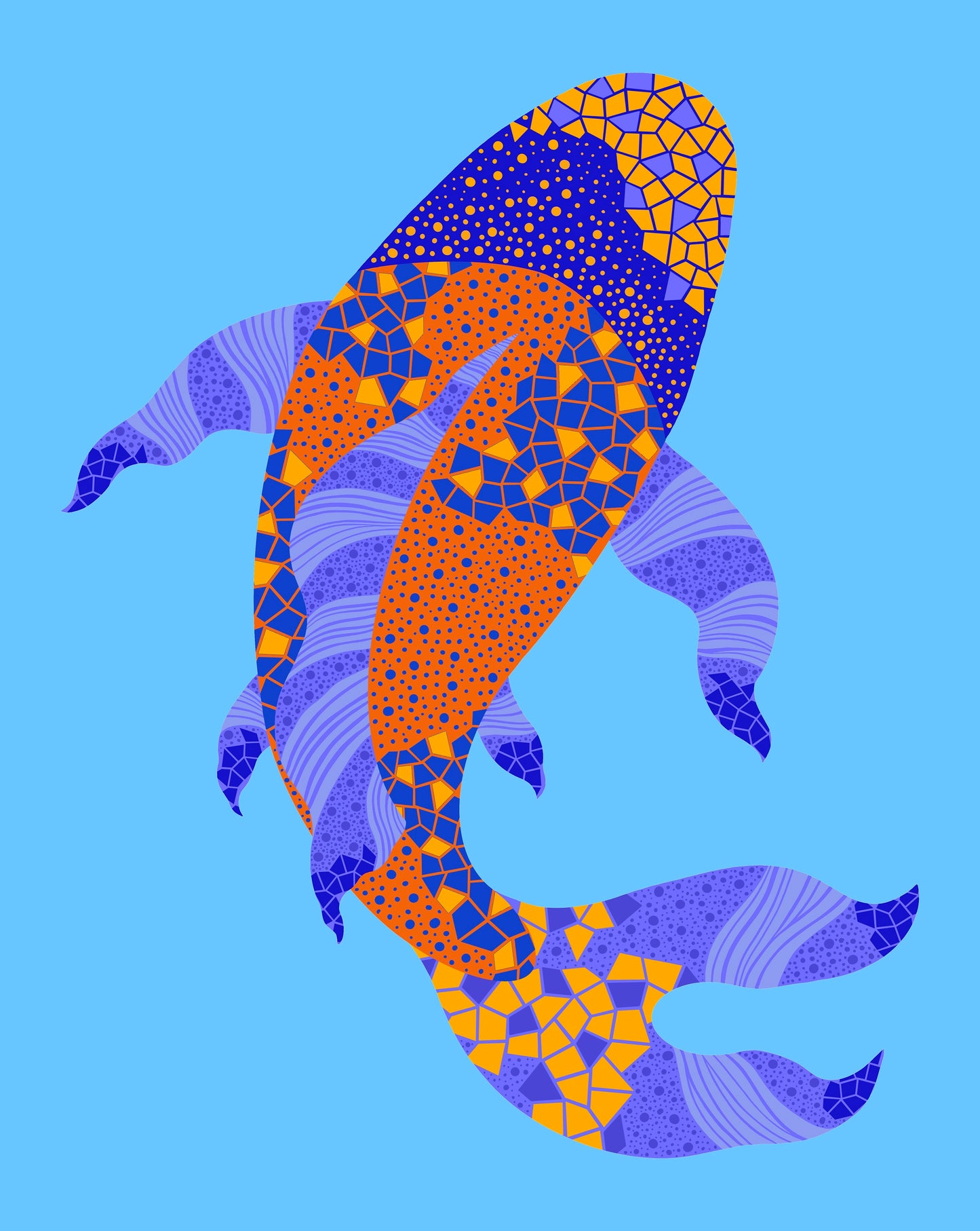 Print "Cosmic Koi Fish"